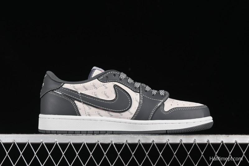 Nike Travis Scott x Fragment Design x Air Jordan 1 Low OG SP AJ1 Retro Sneakers - XZ3398-003