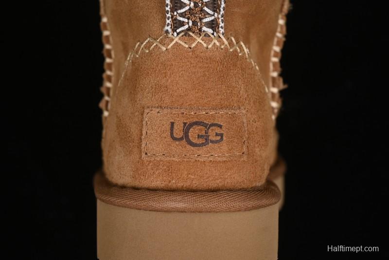 UGG Classic Mini Alpine Genuine Leather Warm and Versatile Snow Boots - 1158251