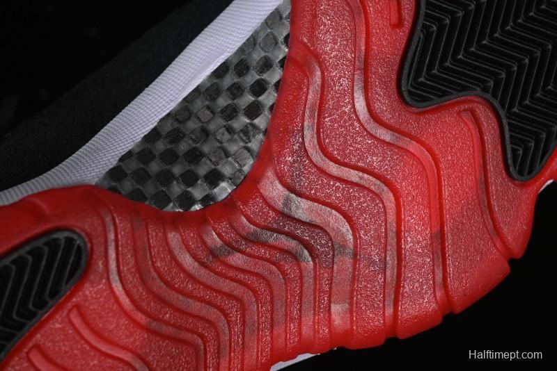 Nike Air Jordan 11 Retro "Bred Velvet" Basketball Shoes with Velvet Overlay - DB5457-061