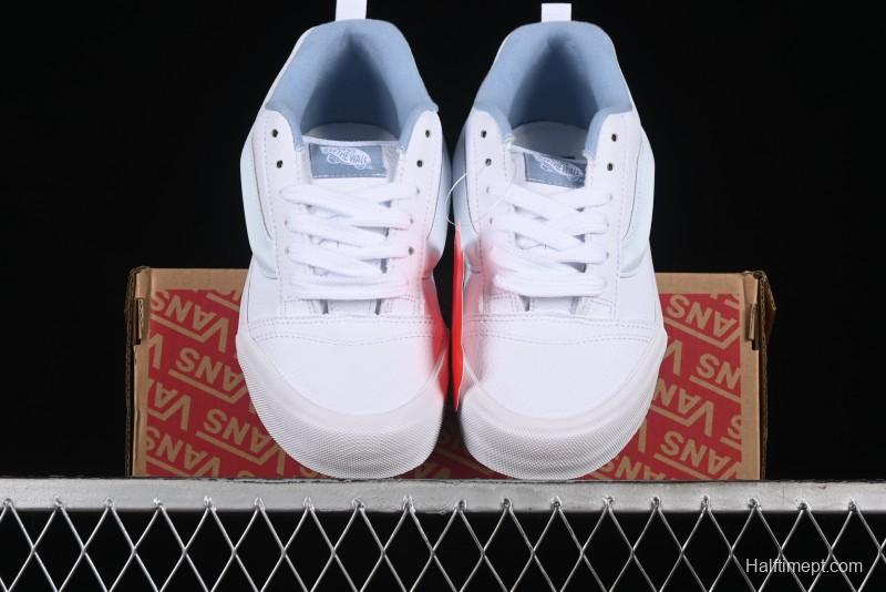 Vans Classics Knu Skool Full Grain Leather White Bread Sneakers - VN0009QCDSB