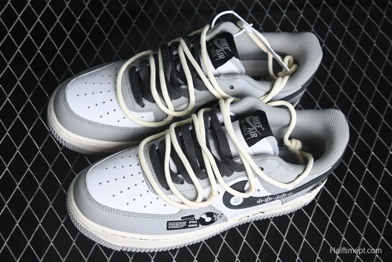 Nike Air Force 1 Low "Vinyl" Casual Sneakers with Lace-Up Design - KS6896-666