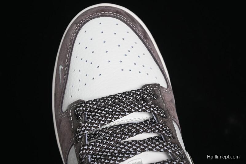 Nike SB Dunk Low Dior Collaboration - Chestnut Anniversary High-End Custom Low-Top Casual Sneakers - XS1086-007