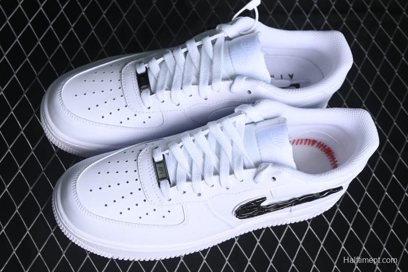 Nike Air Force 1 '07 Low Stussy Collaboration - Crystal Milk Coffee Low-Top Casual Sneakers - IF1686-101