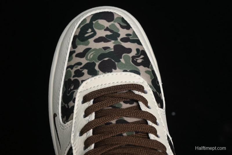 Nike Air Force 1 Low Bape Collaboration - Beige Camo Casual Sneakers - KK1988-019