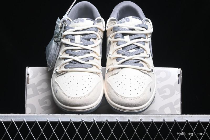 Nike SB Dunk Low The North Face Collaboration Anniversary Edition Customized Low-Top Casual Skate Shoes - DM6868-002