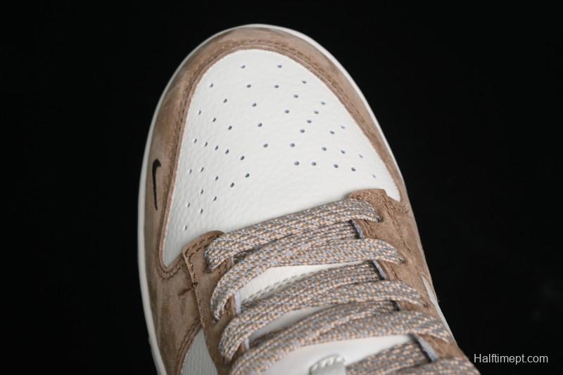 Nike SB Dunk Low The North Face Collaboration - Black White Brown Anniversary High-End Custom Low-Top Casual Skate Shoes - XS1086-004