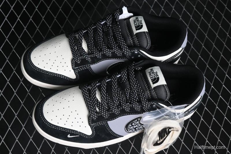 Nike SB Dunk Low The North Face Collaboration - EDG Print Anniversary Customized Low-Top Casual Sneakers - XS1086-005