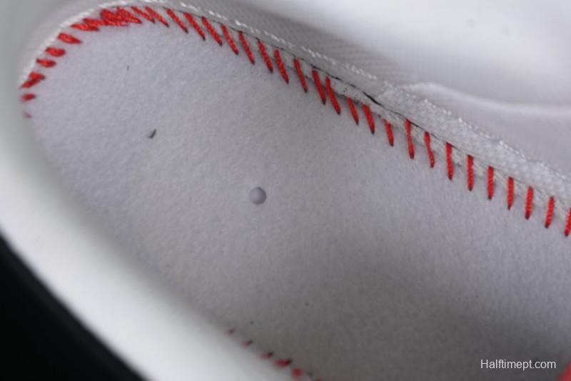 Nike Air Force 1 '07 Low Stussy Supreme Collaboration Dual-Tone Black Red Logo Low-Top Casual Sneakers - HH7518-043