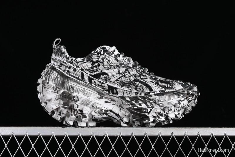 Balenciaga Defender Rubber Platform Sneakers Low-Top Tank Tread Tire Design Outdoor Casual Sports Running Shoes - W2RG19010