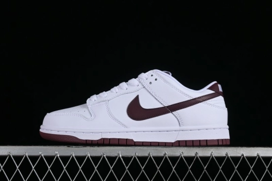 Nike SB Dunk Low White Red Colorway Low-Top Casual Skateboarding Shoes - DV0831-102
