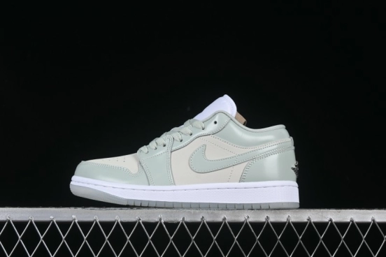 Nike Air Jordan 1 Low AJ1 Amber Green Low-Top Casual Sneakers - HF4078-100