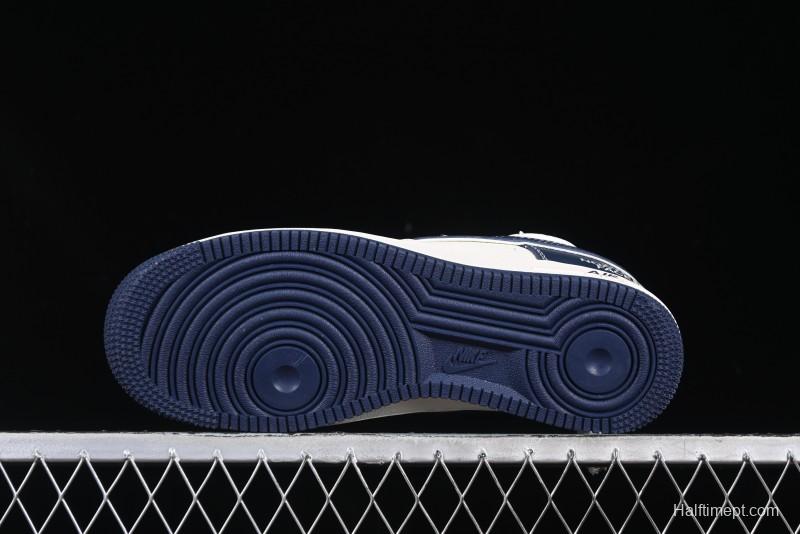 Nike Air Force 1 '07 Low The North Face Collaboration Beige Blue Patchwork Drawstring Casual Shoes - SJ1198-107