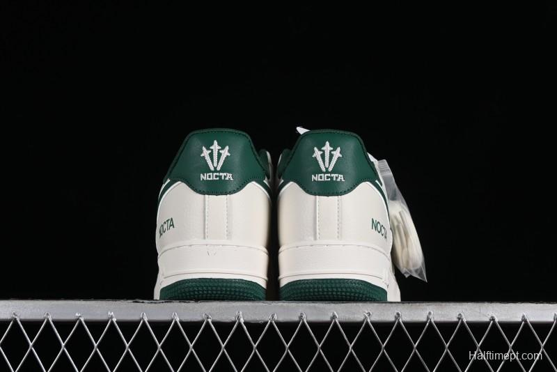 Nike Nocta x Nike Air Force 1 '07 Low Casual Sneakers with Reflective 3M Details and Full-Length Air Cushion - NO0224-025