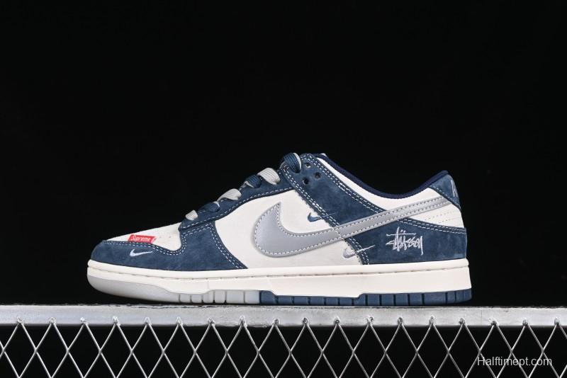Nike SB Dunk Low Stussy Anniversary Custom Low-Top Casual Skate Shoes - DM6868-030