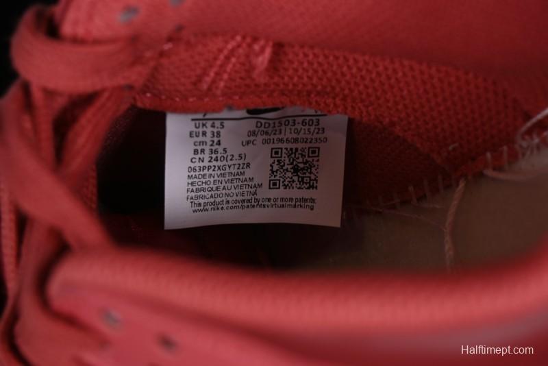 Nike Dunk Low SB Casual Sneakers in Strawberry Bear Colorway - DD1503-603