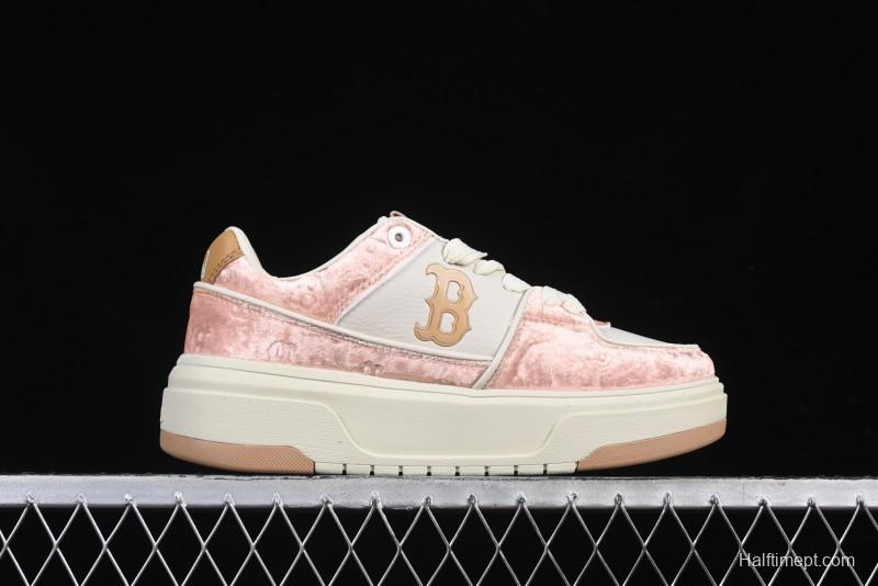 New York Yankees MLB Bigball Chunky Window Velvet Monogram Thick Platform Casual Running Shoes - 3ASXCVC4643BGS