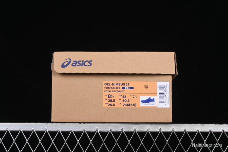 Asics Gel-Nimbus 27 Retro Breathable Casual Shoes Cushioned Mens Durable Running Shoes - 1011B958-400