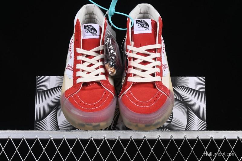 Palm Angels x Vans Sk8-Mid Mid-Top Casual Skate Shoes with Vintage-Inspired Design - VN000CRPGRN