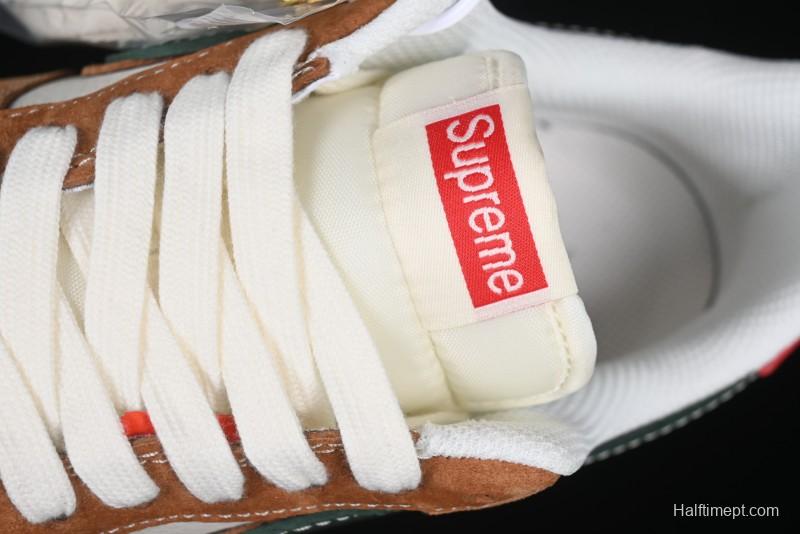 Nike Air Force 1 '07 Low Supreme Year of the Snake Limited Edition Green Brown Double Swoosh Casual Sneakers - DM6688-025