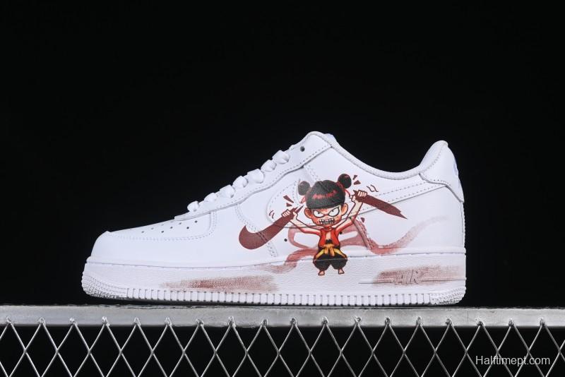 Nike Air Force 1 '07 Low Casual Sneakers with Chinese Anime Nezha Legend Design - ZH0316-061