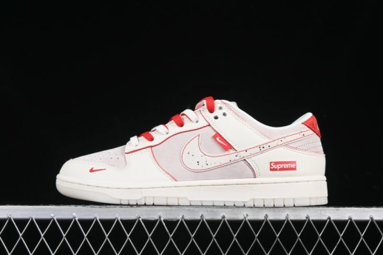 Nike SB Dunk Low Supreme Collaboration Anniversary Custom Low-Top Casual Sneakers - DM6868-033