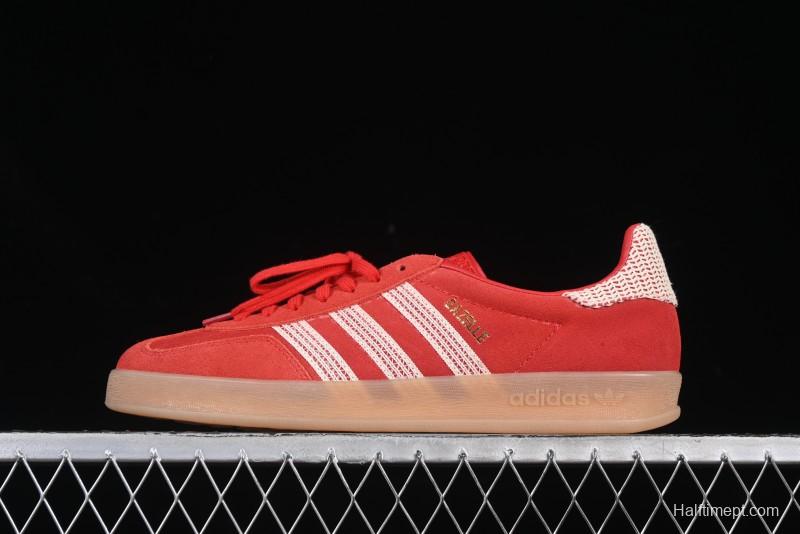 Adidas Originals Gazelle Indoor JI2756 Three Stripes Retro Casual Slip-Resistant Low-Top Sneakers - JI2756
