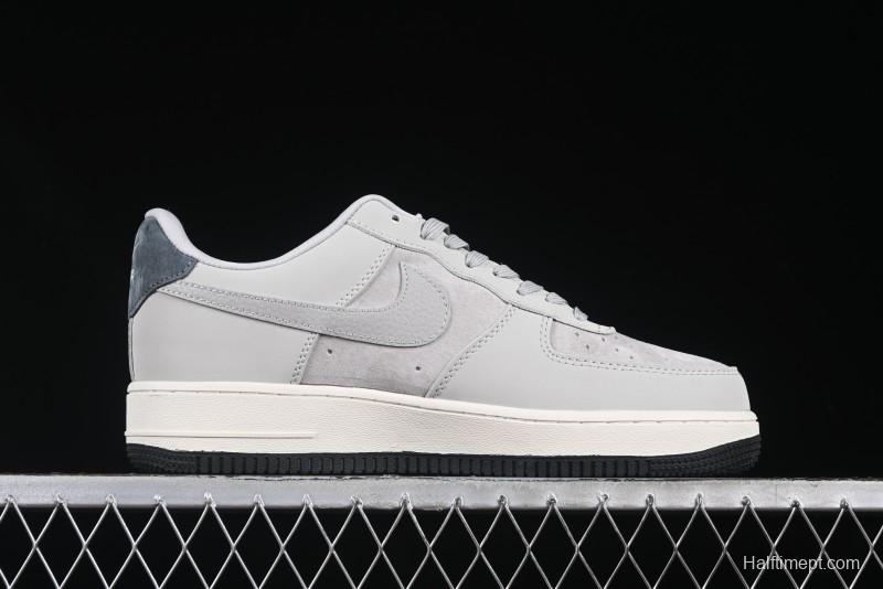 Nike Air Force 1 '07 Low Stussy Collaboration Galaxy Grey Low-Top Casual Sneakers - KK1988-055