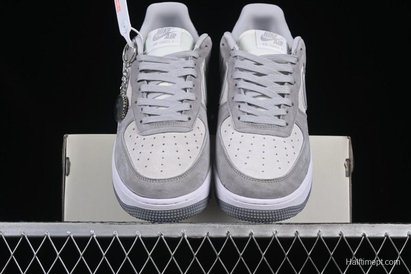 Nike Air Force 1 '07 Low Chrome Hearts Collaboration Silver Grey Low-Top Casual Sneakers - FZ0188-032