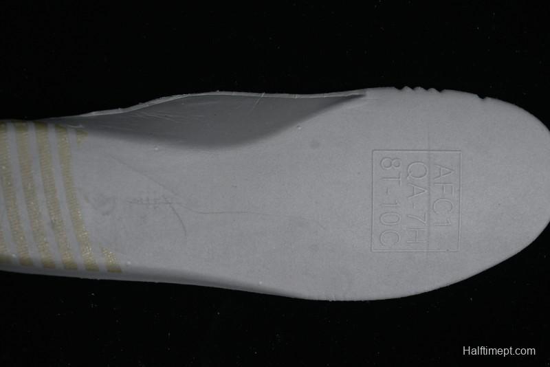 Nike Air Force 1 '07 Low Witch Collaboration Custom Leather Sneakers with Skull Design and Gradient White-Blue - CW2288-111