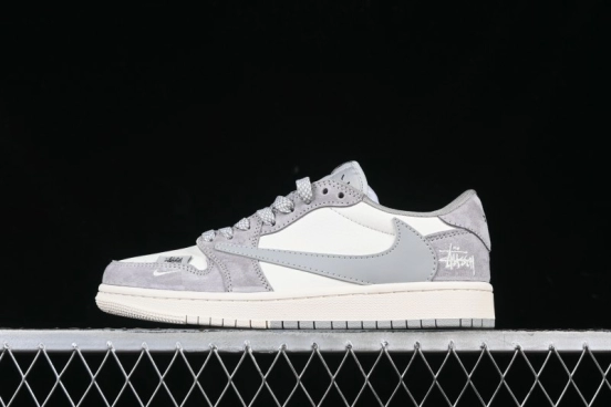 Nike Travis Scott x Fragment Design x Air Jordan 1 Low OG SP AJ1 Retro Sneakers - SJ2068-132