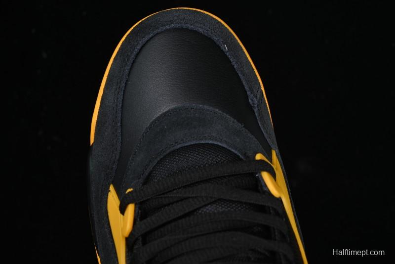 Nike Air Jordan 4 Remastered Retro Sneakers in White Green with Gum Sole - FQ7939-007