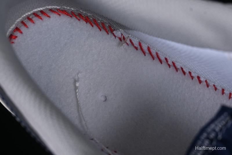 Nike Air Force 1 '07 Low Stussy Collaboration Grey Blue Swoosh Casual Sneakers - XZ3318-088