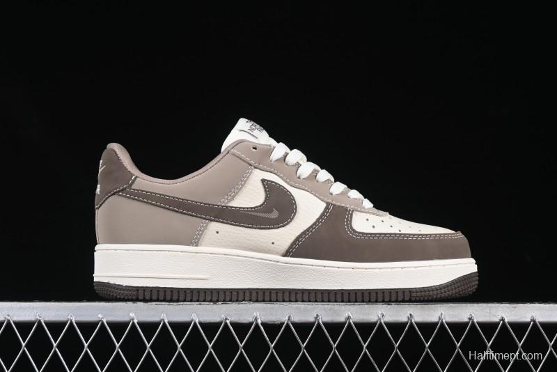 Nike Air Force 1 '07 Low The North Face Collaboration Light Brown Ghost Face Casual Sneakers - KK1988-065