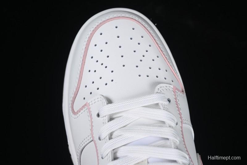 Nike SB Dunk Low Anniversary Premium Custom White Pink Low-Top Casual Skate Shoes - WP0212-013
