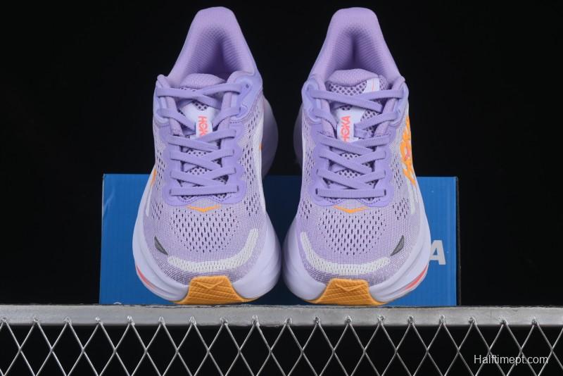 HOKA ONE ONE Bondi 9 Knit Lightweight Casual Running Shoes - 1162012 AGH