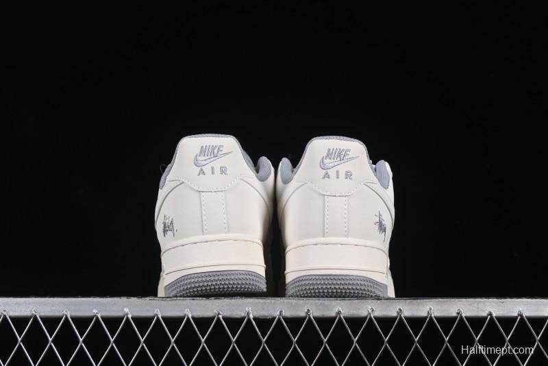 Nike Air Force 1 Low x Stussy "Light Bone and Grey" – Premium Collaboration Sneakers