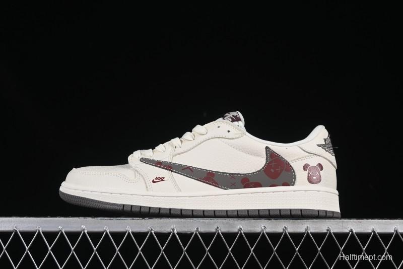 Nike Air Jordan 1 Low OG SP Travis Scott x Fragment Design Collaboration Sneakers - LD2025-004