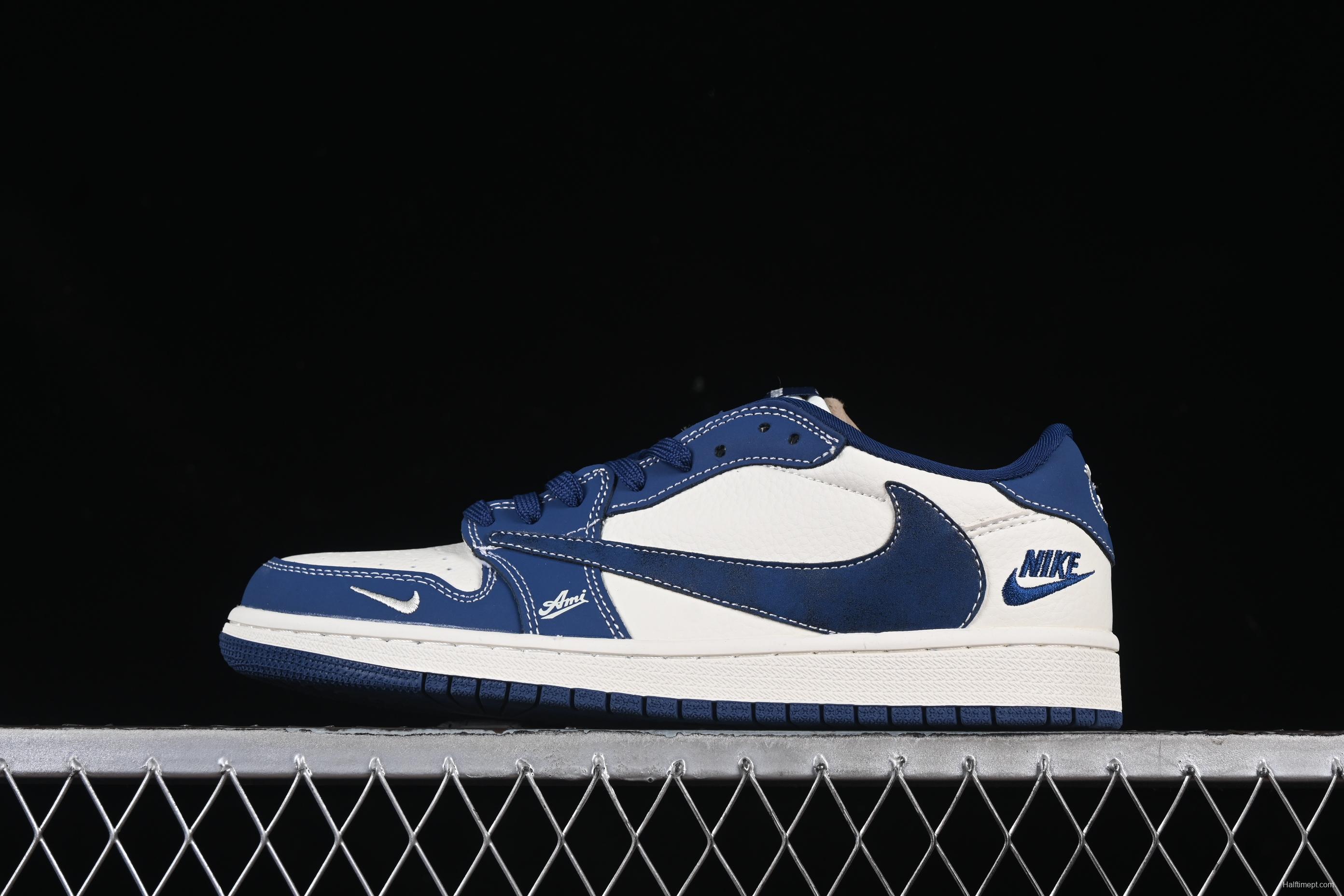 Nike Travis Scott x Fragment Design x Air Jordan 1 Low OG SP Casual Sneakers - XS2024-022