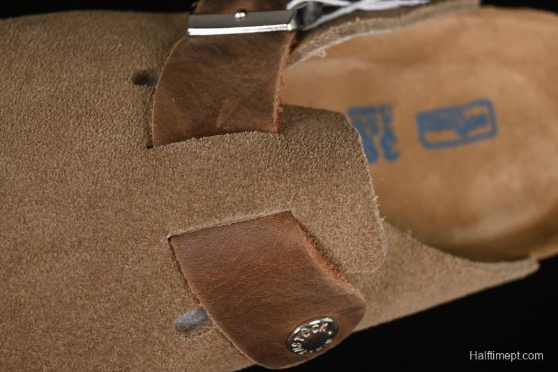 Birkenstock Arizona Soft Footbed Sandals with Suede Leather and Lambswool Lining - G.D4