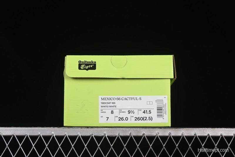 Onitsuka Tiger Mexico 66 Cactful-S Low Top Leather Running Sneakers in Pastel Color - 1183C347-100