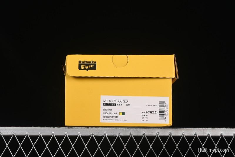 Onitsuka Tiger Mexico 66 SD Low-Top Leather Casual Running Shoes - 1183A872-104