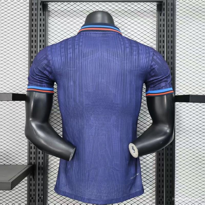 Player Version 25/26 FC Barcelona Purple with Red Streak Pattern Jersey