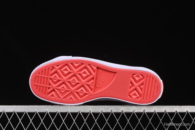 Converse One Star Low Top Casual Sneakers with Hello Kitty Collaboration - Pink Star and Embroidered Bow Design - 163904C