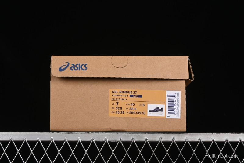 Asics Gel-Nimbus 27 Retro Breathable Casual Shoes with Cushioning for Men - 1011B956-500