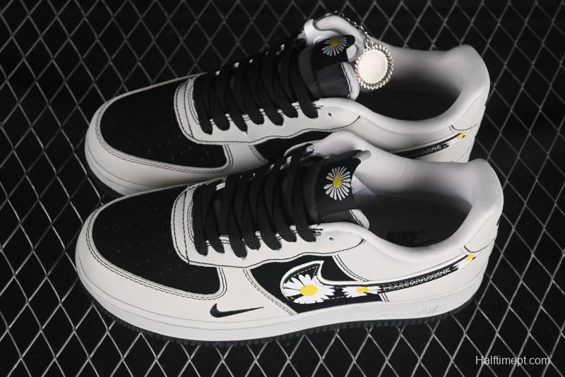 Nike Air Force 1'07 Low GD Collaboration Chrysanthemum Swoosh Casual Sneakers - DF0188-055