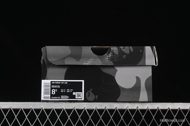 Nike Air Force 1 '07 Low Bape Collaboration Star Swoosh Casual Sneakers - XS1958-570