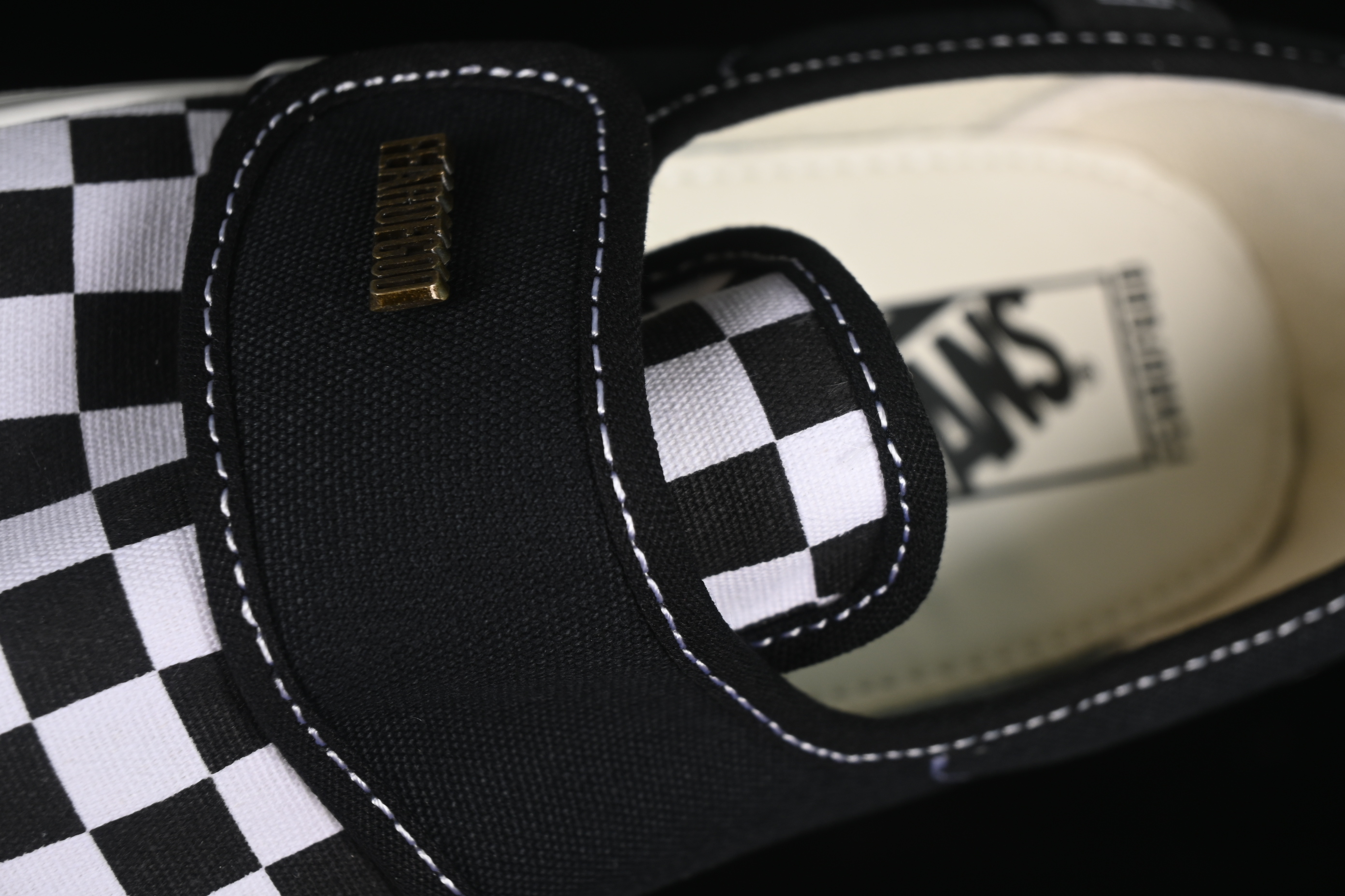 Vans Slip-On Classic Checkerboard Slip-On Casual Skate Shoes - VN0A3J9FPZR
