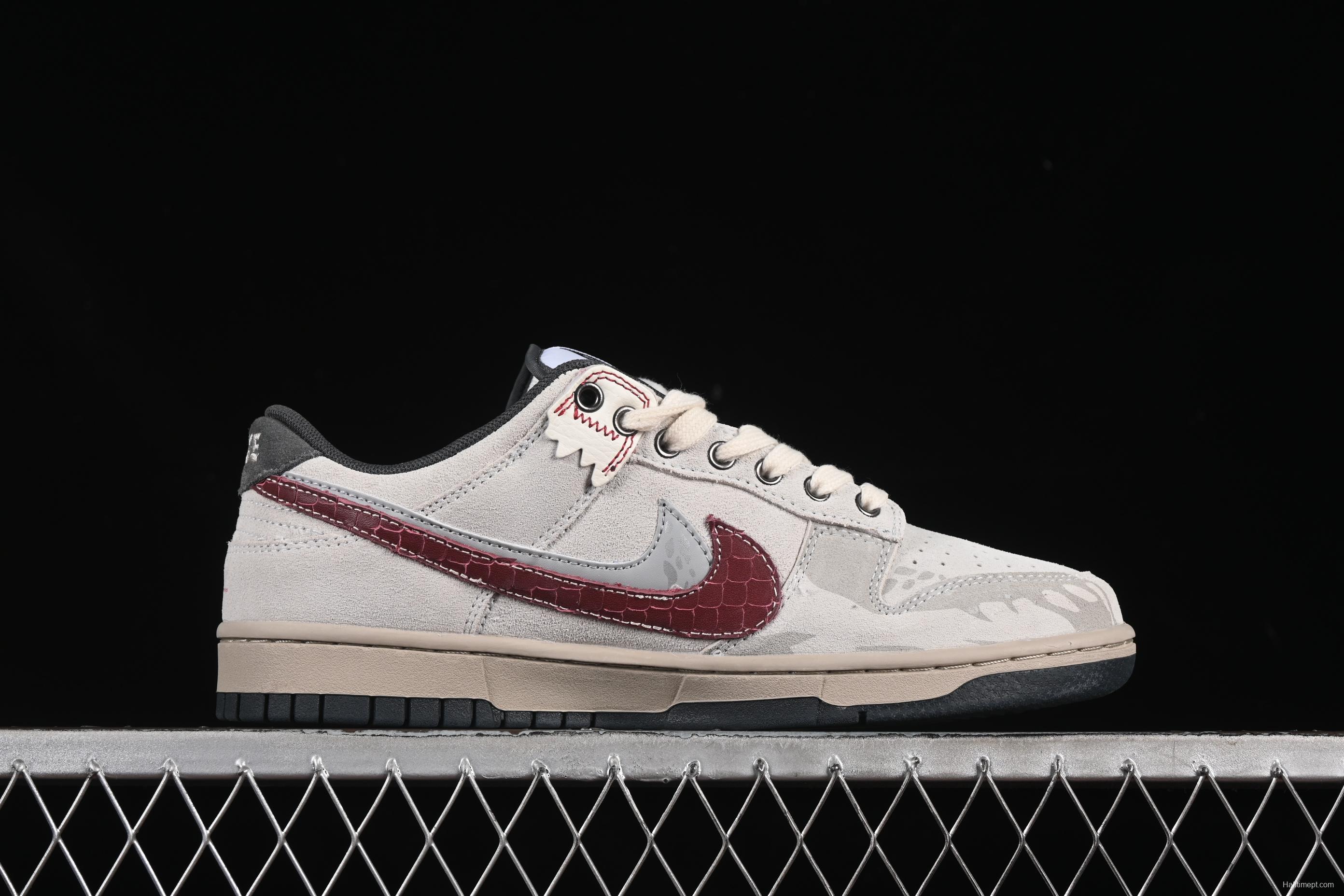 Nike Dunk Low Retro 'Double Swoosh' CNY Year of the Snake Panda Mischief Casual Sneakers - HV1800-101