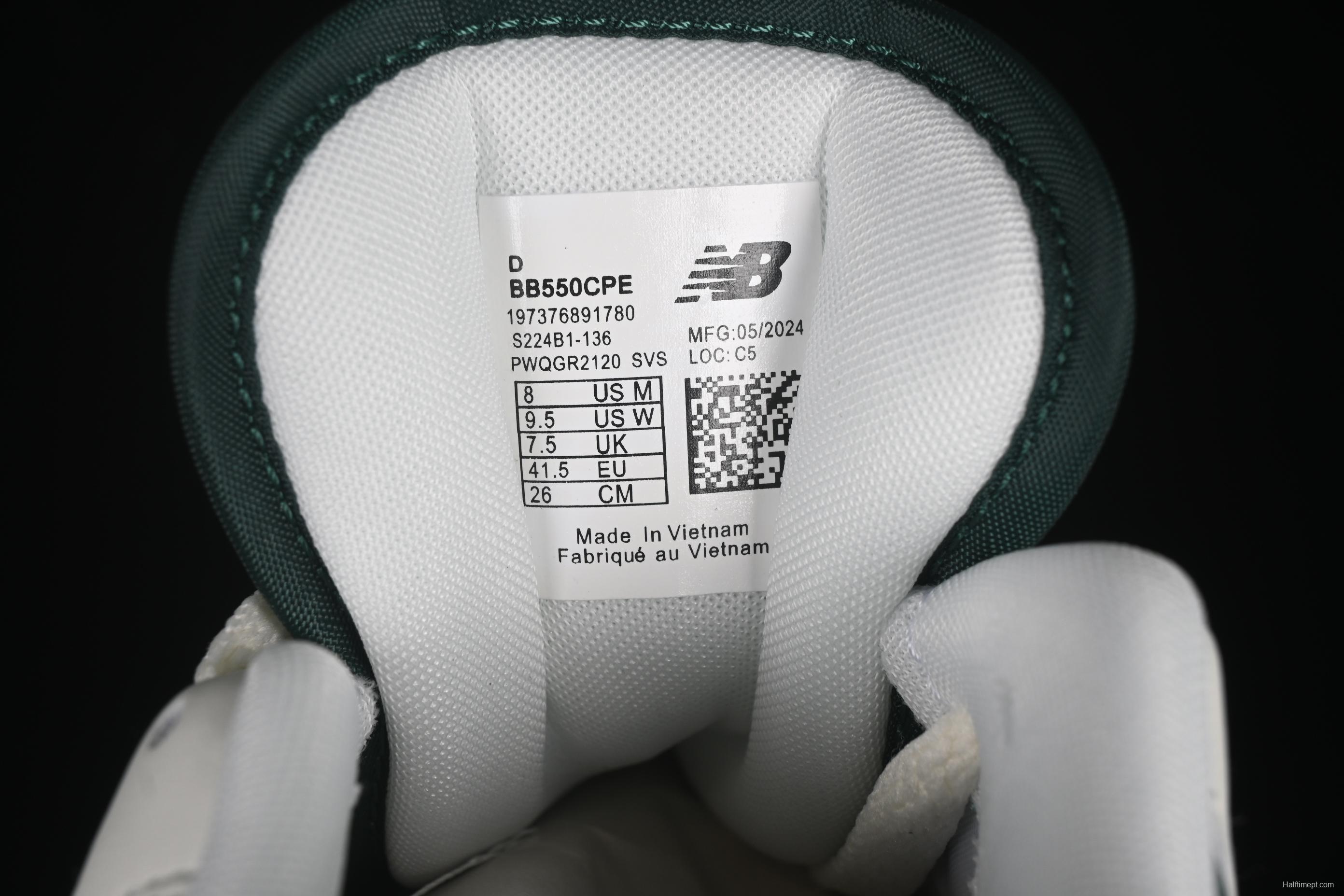 New Balance BB550 Series Leather Unisex Casual Running Shoes - BB550CPE