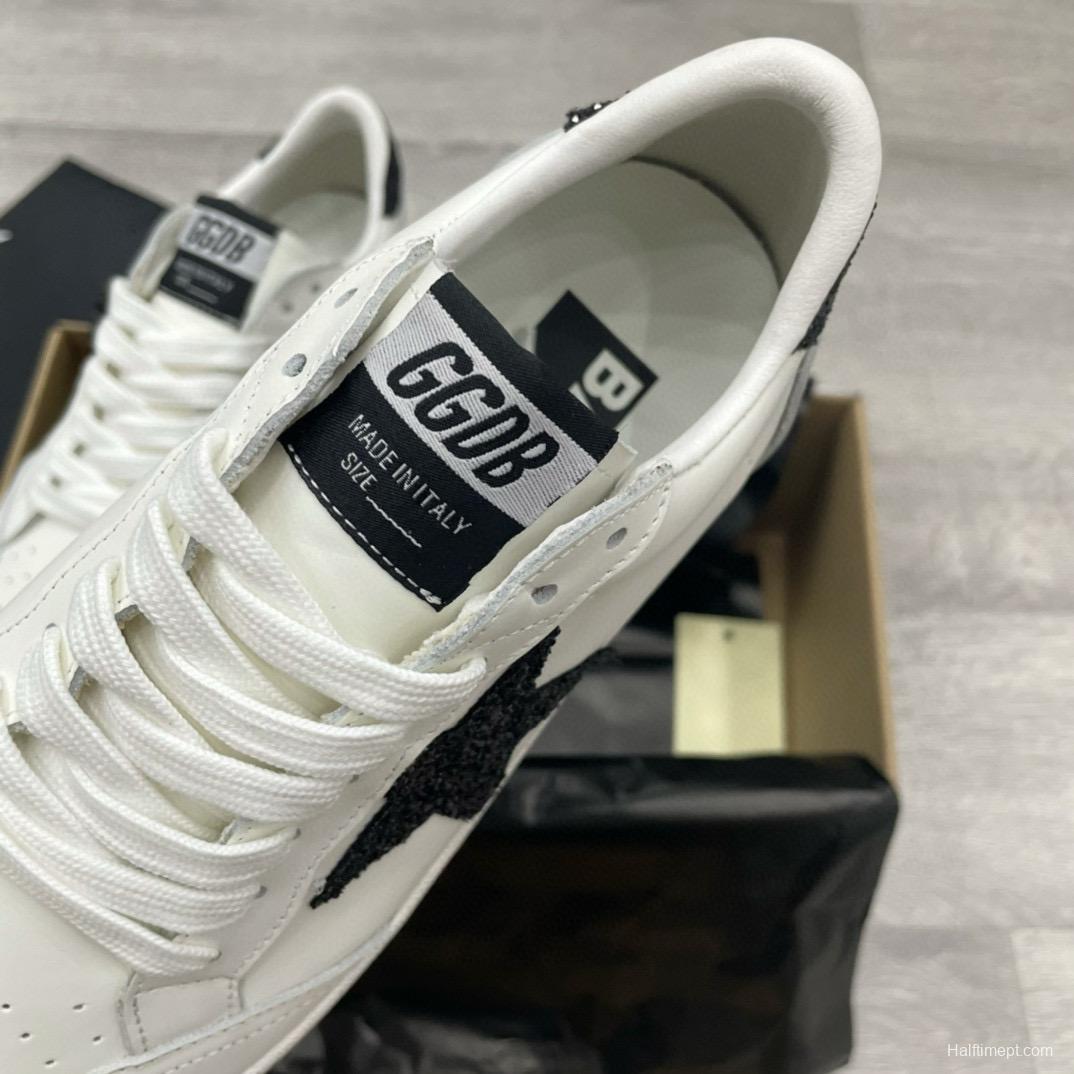 2024 Unisex GGDB White Black Leather Low Top Sneakers MJ00260
